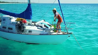 LIFE ON A SMALL SAILBOAT Working, Cooking, Sailing & Exploring in our Tiny Home – Ep 108