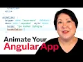 Animate Your Angular App - by Alisa Duncan