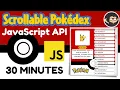 Javascript Pokemon App with PokeAPI