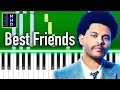 Download Lagu The Weeknd - Best Friends - Piano Tutorial