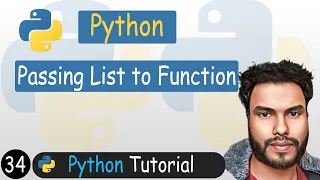 34 - Passing List to Function in Python Python Tutorial