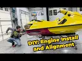 Today We Wrench - Wet Wednesday s Seadoo DIY Series EP 5 Sea Doo 787 Engine Install and Alignment
