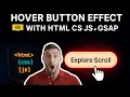 Amazing Button Ripple Hover Effect Using HTML CSS JavaScript Modern UI Hover Animation Tutorial