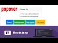 Bootstrap 4 popover how to create popover using bootstrap 4 bootstrap 4 lecture 13