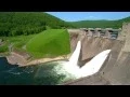 Flyover of Kinzua Dam and Allegheny Reservoir in Pennsylvania