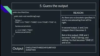 Tricky programs of JAVA Core INTERVIEW QUESTIONS