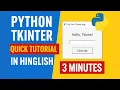 Tkinter Python Tutorial GUI App in 3 Minutes