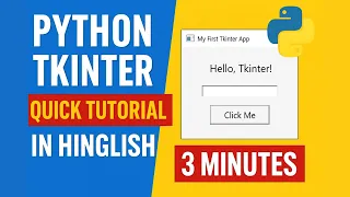 Tkinter Python Tutorial GUI App in 3 Minutes