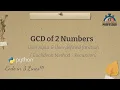GCD using Recursion 3 Lines of Python Code The Last Minute Professor