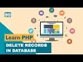 Delete Records in Database Using PHP
