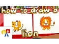 How To Draw A Cartoon Lion