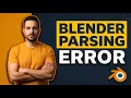 Blender Parsing Error Fix Easy Guide