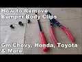 How to Remove Bumper Retaining Clips Removing Honda Toyota Auto Body Fasteners