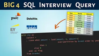 Practice SQL Interview Query Big 4 Interview Question