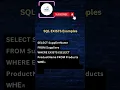 SQL Exists Keyword most used keyword in SQL