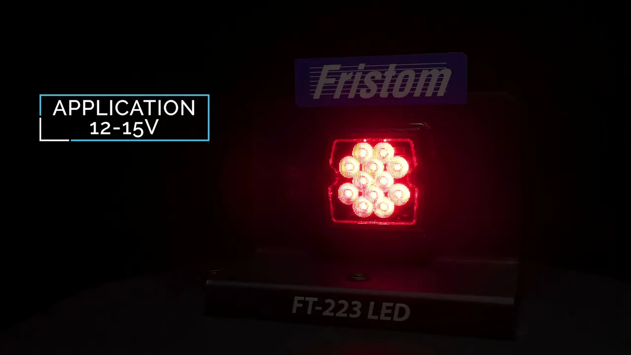 Vidéo : Feu de brouillard compact à LED | 12V | cable de 100 cm | VM-2220