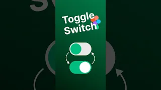 Create Toggle Switch Button Figma Tutorial Animation