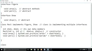 Implementing Multiple interfaces