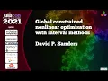 Global constrained nonlinear optimisation with interval methods David P Sanders JuliaCon2021