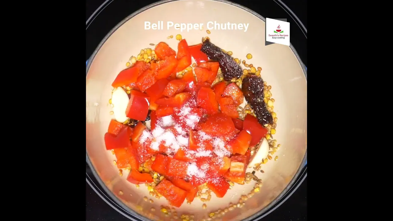 Bell Pepper Chutney (Red Capsicum Chutney)