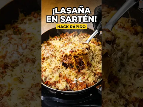 Este truco de lasaña en sartén cambia todo #cooking #hack