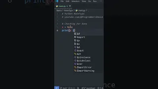 Python Basics NONE Type in Under a Minute