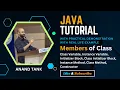 Java Tutorial OOP Basics - Members of Class Anand Tank