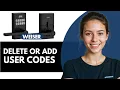 How to Delete or Add User Codes on Weiser SmartCode 10