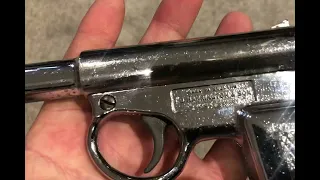 T J Harrington Chrome Gat Gun Pop Out Air Gun Pistol