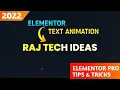 Elementor Text Stroke Slide Animation WordPress Website WordPress Elementor Pro Tutorial