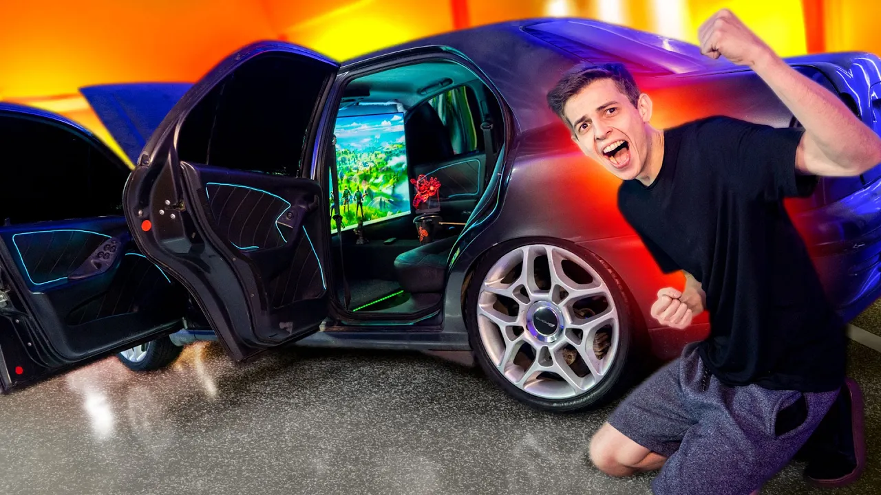 Finalizei o GAMING ROOM dentro de um FIAT MAREA