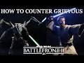 How to counter Grievous with any lightsaber hero Star Wars Battlefront II