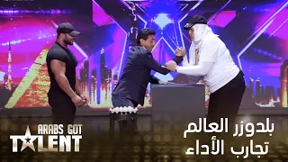 ناصر القصبي يتحدى بلدوزر العالم بالكباش دندنها