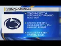 Penn State announces parking changes for Friday events