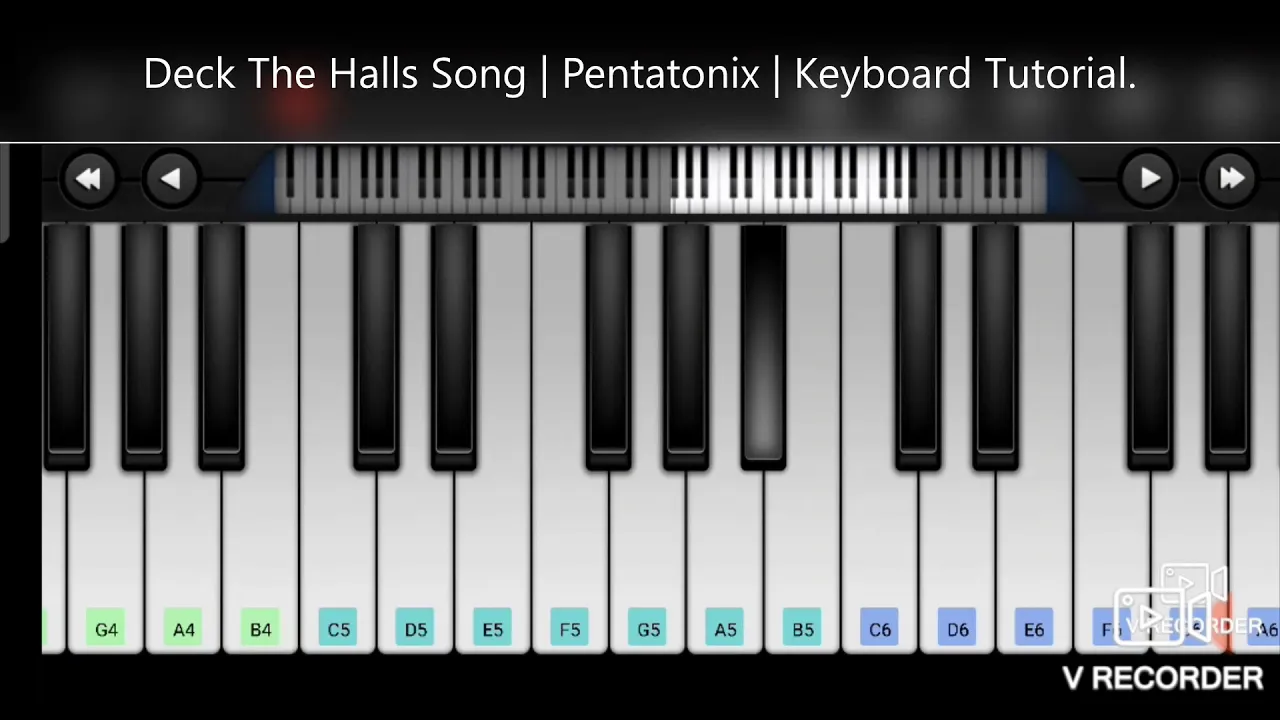 Deck The Halls Song | Pentatonix | Keyboard Tutorial. Deck The Halls Song | Pentatonix | Keyboard Tutorial.