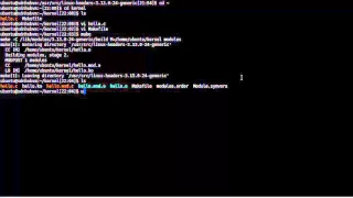 Linux Module Programming Minimal C Code