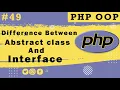 Difference between Interface and Abstract Class in Php