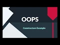 Object Oriented Programming IPU Engineering Sem 4 Constructor Example