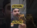 Crushing RAW HIGH GRADE Gold Ore