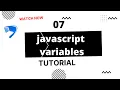 Javascript Bangla Tutorial part 7 Javascript Variables webdescode