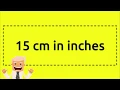 15 cm in inches