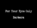 Happy birt ay Barbara 007 Style