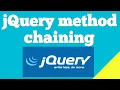 What is jQuery method chaining with example