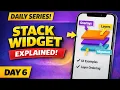 FlutterFlow Stack Widget Day 6 Flutterflow tutorial for beginners