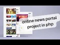 Online News Portal using Free Download Source Code
