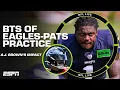Why A J Brown has not talked to Jalen Hurts at Eagles-Patriots joint practice NFL Live