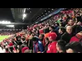 Ekspresi supporter Liverpool ketika melawab As Roma 25 April 2018