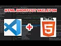 How to have a basic html structure in VSCode VSCode Shortcut HTML skeleton