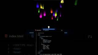 Gravity Balls Physics Simulation using HTML CSS JS Realistic Canvas Animation DevZiaul