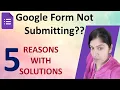 Google Form Not Submitting